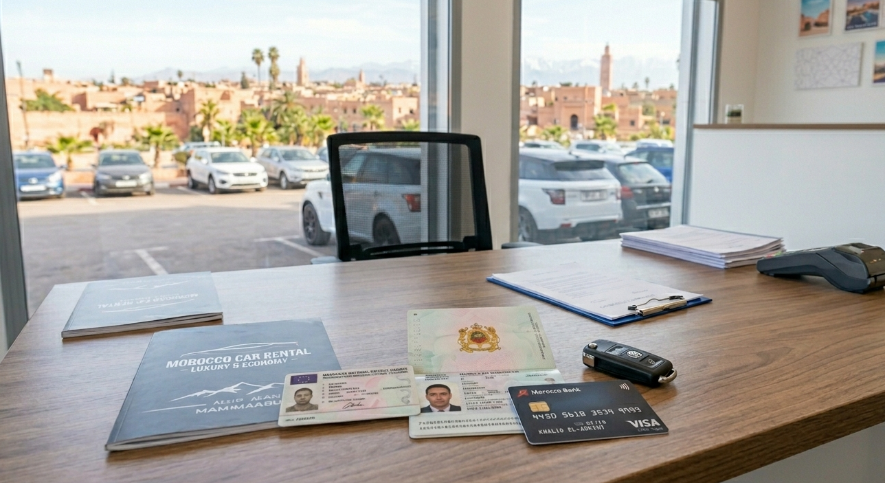 documents Location de voiture au Maroc permis Location de voiture au Maroc passeport carte bancaire
