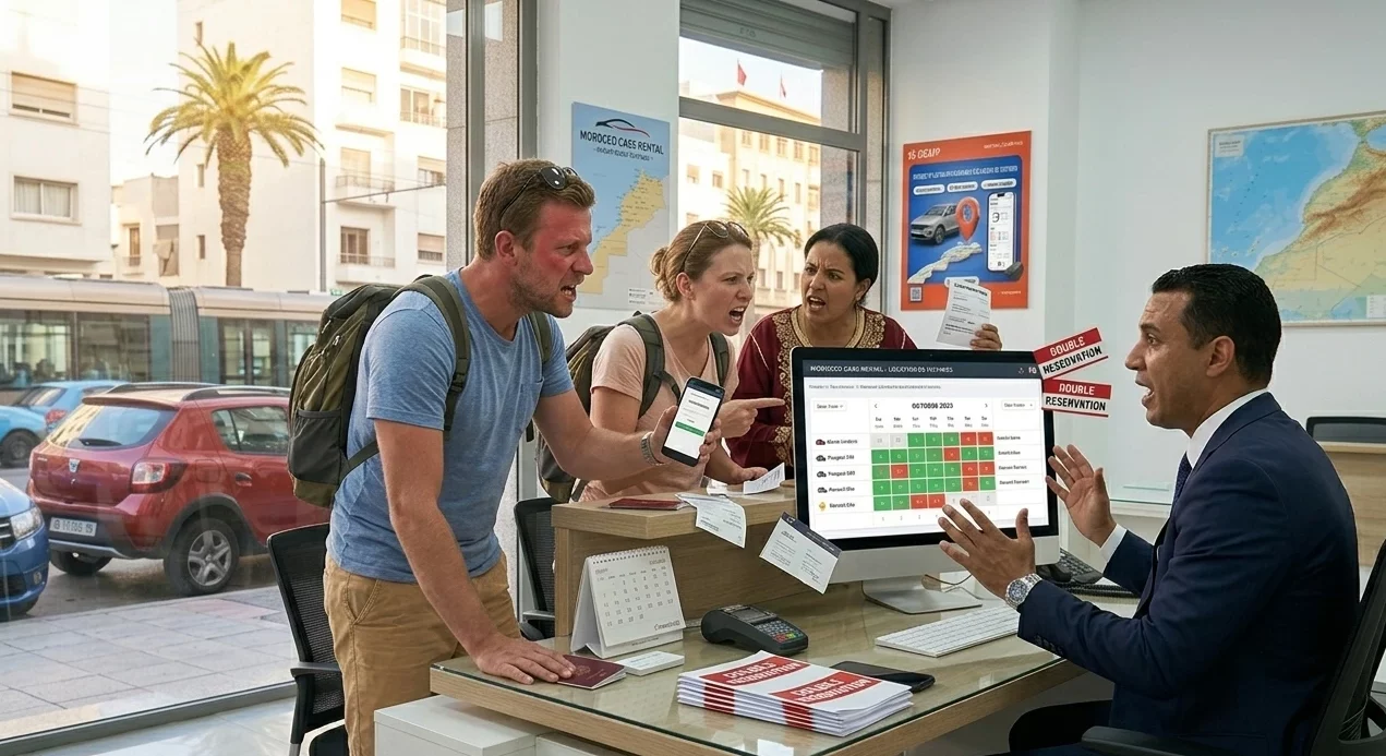 problème de double booking dans une agence de location de voiture