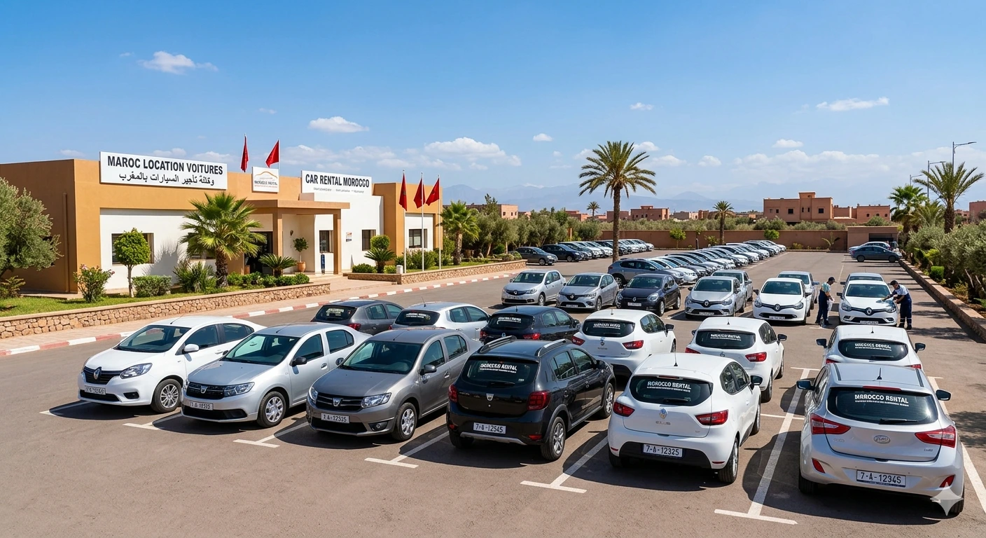 flotte de voitures de location au Maroc bien organisée