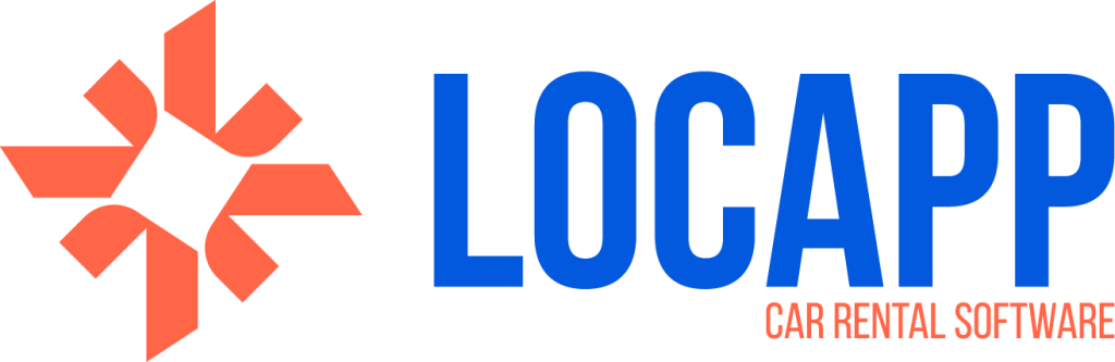 Logo LocApp plateforme gestion location voiture Maroc pour agences de location automobile