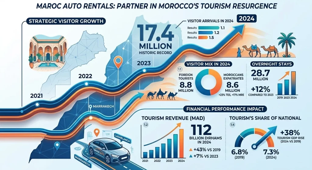 croissance marche location voiture maroc statistiques