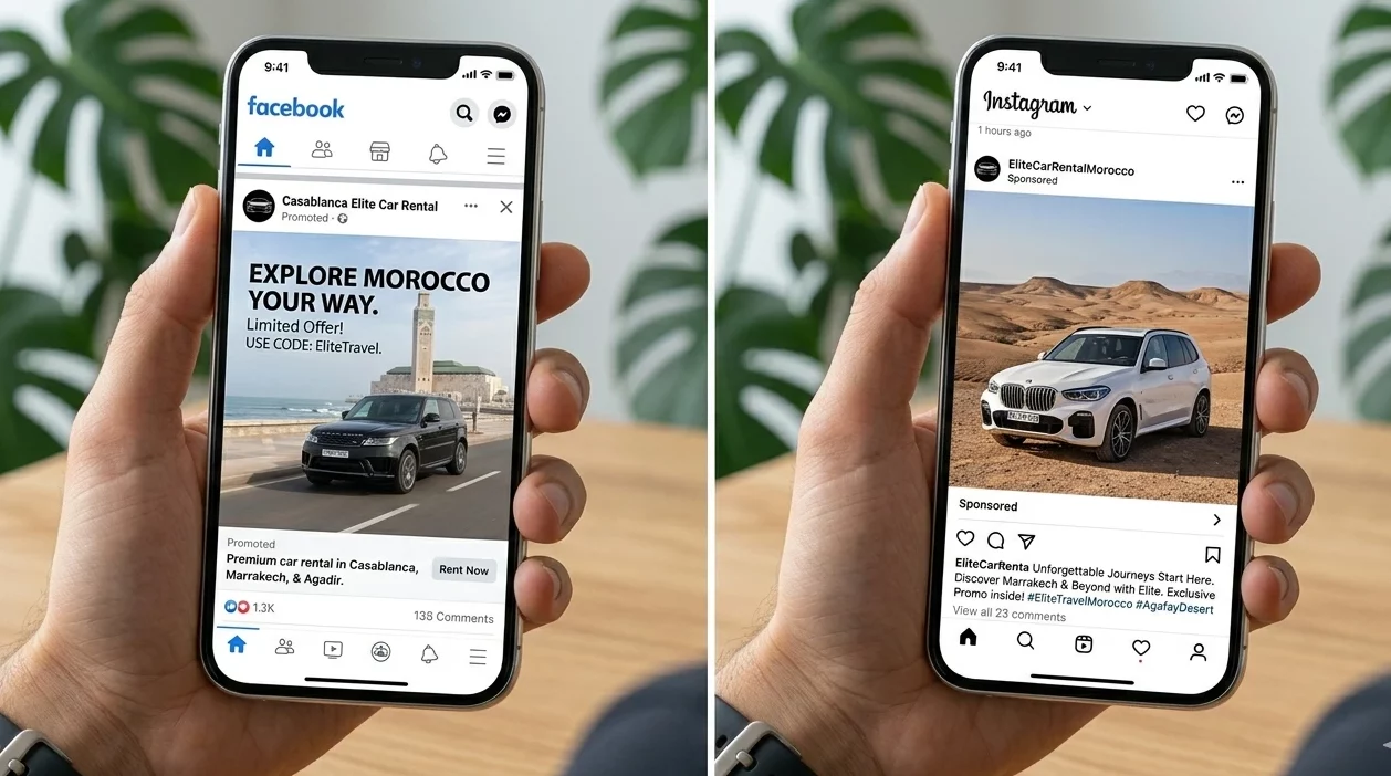 marketing reseaux sociaux location voiture