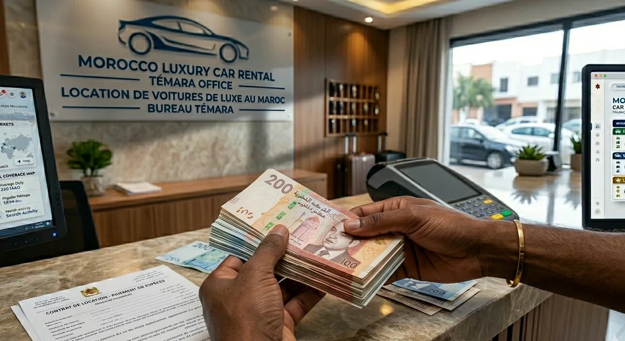 caution location voiture Maroc paiement espèces risque gestion agence