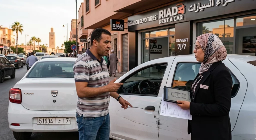 كيف تتعامل مع عميل أعاد السيارة بضرر في وكالة كراء السيارات بالمغرب