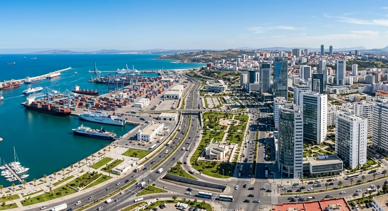 Tanger ville économique moderne Maroc agences de location de voitures à Tanger