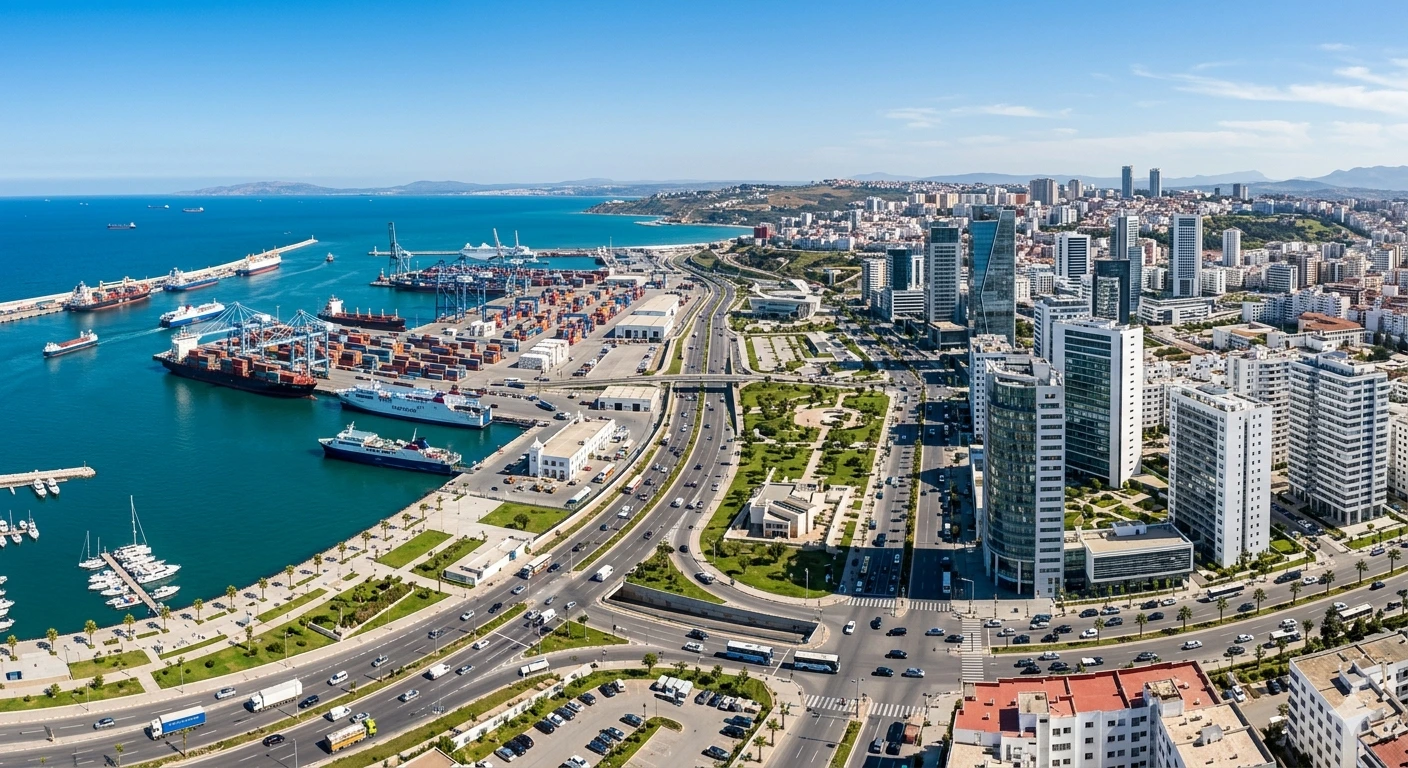 Tanger ville économique moderne Maroc agences de location de voitures à Tanger