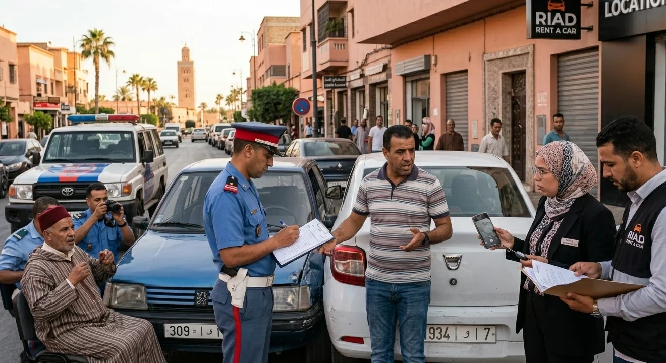 حادث سيارة كراء بالمغرب وإجراءات التأمين